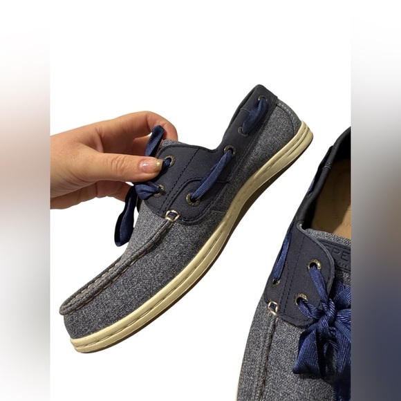 Sperry Women’s Koifish Sparkle Chambray Boat Shoe - Picture 3 of 6